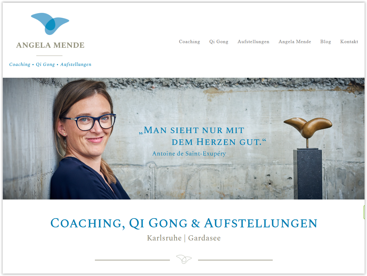 CI Workshop, Positionierung, Webtexte Angela Mende